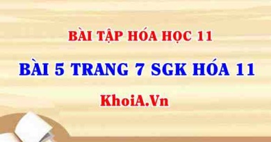 Bài 5 trang 7 SGK Hóa 11: Nội dung về Sự điện li